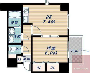 オクトレーベン新大阪【504号室】の間取り