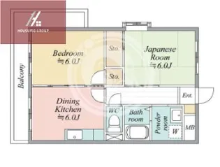 アンテノール【405号室】の間取り