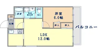 メゾンヒガシビル【4階】の間取り