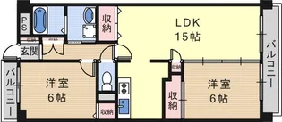 メゾンミヤビ【9階】の間取り
