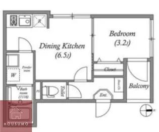 ハーモニーテラス庄内幸町【302号室】の間取り