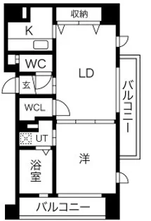 ルグラン弐番館【203号室】の間取り