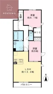 インペリアルタナベ【1階】の間取り