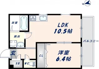 グランオリオン柏田東町【2階】の間取り