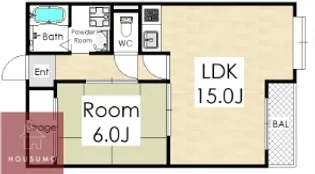 新豊里ハイツ 【406号室】の間取り