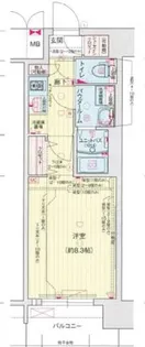 ララプレイス森ノ宮ベーネ【7階】の間取り