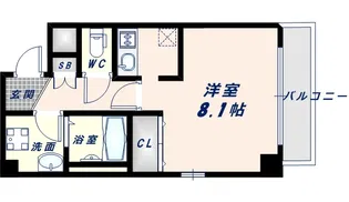 グランパシフィック大今里南【805号室】の間取り
