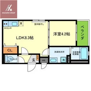 フェリーチェ小阪【102号室】の間取り