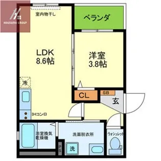 フェリーチェ小阪【103号室】の間取り