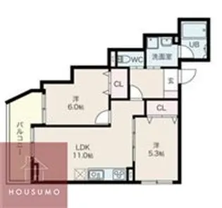 ヴェルメゾン吹田元町【2階】の間取り