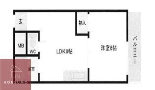 サンロイヤル柴島パート2【328号室】の間取り
