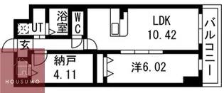 アーバンパーク新大阪【8階】の間取り