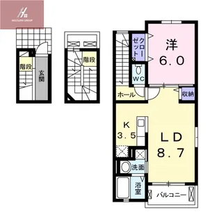 エトワール加美【3階】の間取り