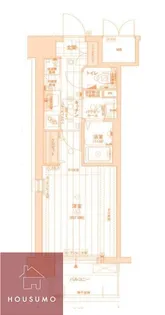 レジュールアッシュJUSO【904号室】の間取り