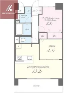 ディエスベアティ久宝寺口【10階】の間取り