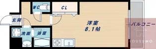 アーデン江坂Ⅱ【802号室】の間取り