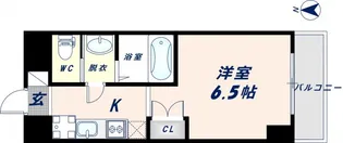 オズレジデンス今里SOUTH【802号室】の間取り