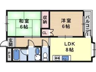 ハイツMT【2階】の間取り