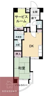 シャトー柴原00【4階】の間取り