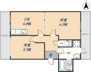 コーポKM【303号室】の間取り