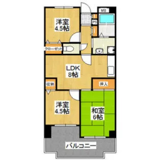 友井グレイス【5階】の間取り