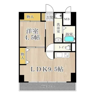 パークモダン新大阪【4階】の間取り