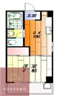 コーポ円山【303号室】の間取り