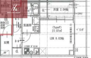 大阪府大阪市平野区平野本町1丁目【マンション】の間取り