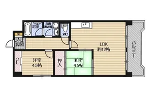 セジュール【308号室】の間取り
