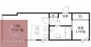 フローレス緑地公園【2階】の間取り