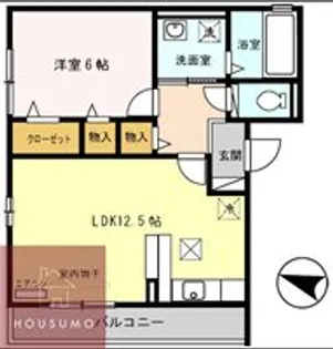 エル プエンテⅡ【201号室】の間取り