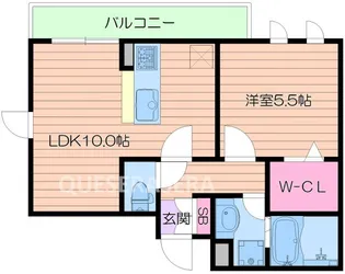 セジュールオッツT【1階】の間取り