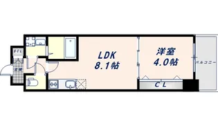 グランパシフィック今里innovation【5階】の間取り