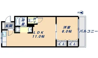 ターフィーズフラット御厨南【2階】の間取り