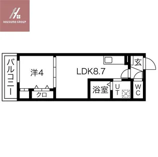 DOAHN 正覚寺【1階】の間取り