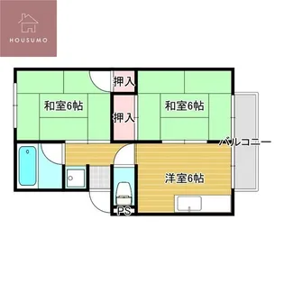 シャルマンエステートA棟【2階】の間取り