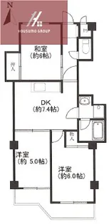 サン・ハイツ南本町【102号室】の間取り