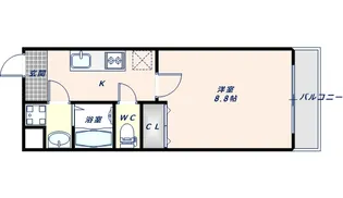 KSロイヤル大阪城【1階】の間取り