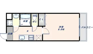 KSロイヤル大阪城【602号室】の間取り