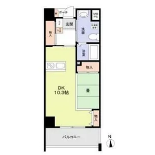 ロハス江坂【8階】の間取り