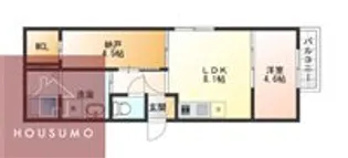 Cedar Hall Yamada Two【2階】の間取り