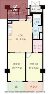 我楽ハウス【1階】の間取り