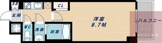 サムティ江坂レガーロ【801号室】の間取り