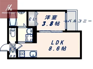 大阪府東大阪市金岡2丁目【アパート】の間取り