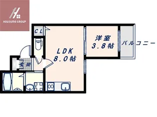 大阪府東大阪市金岡2丁目【アパート】の間取り