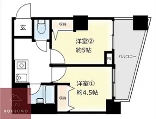 木川東エクセルハイツ 【201号室】の間取り