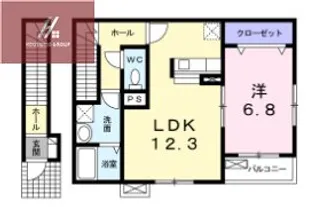 プランテ M【205号室】の間取り