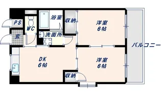 ロイヤルハイツ高井田【508号室】の間取り