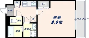 リヴィアス大阪EAST【217号室】の間取り