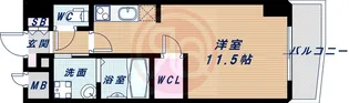 大阪プレステージアコモデーション【1402号室】の間取り